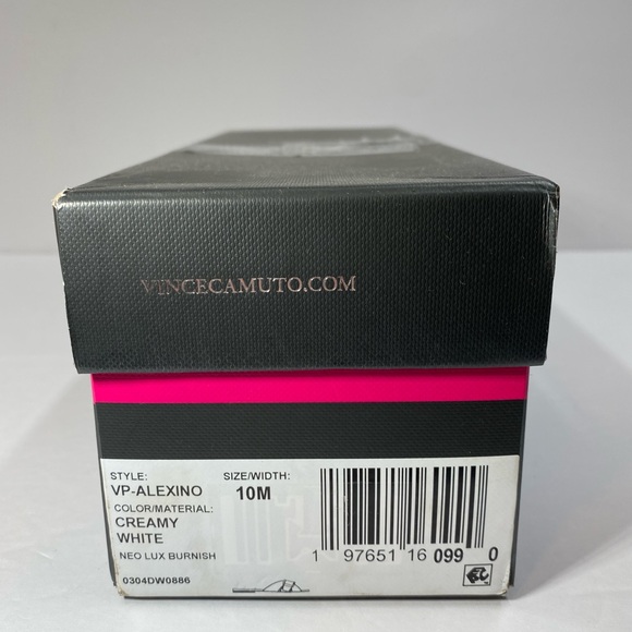 Vince Camuto Alexino Sandals Womens Size 10 Creamy White Leather Slip On NEW - Picture 8 of 12